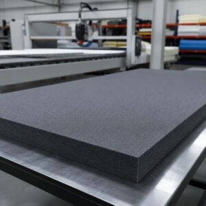 Lámina de espuma de poliuretano flexible de alta calidad para aplicaciones industriales, aislamiento acústico, protección y fabricación de componentes.
